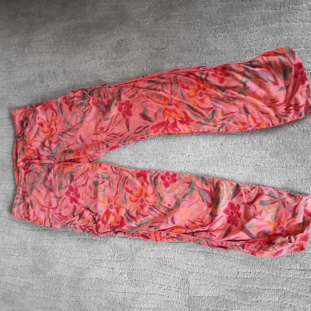 Masons floral linen Cargo pants